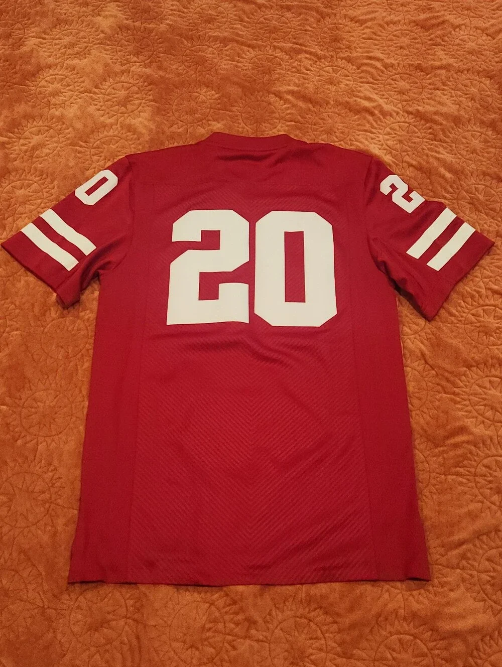 Nebraska Cornhuskers Adidas Big10 Jersey sz Small #20 Huskers Big Ten Football